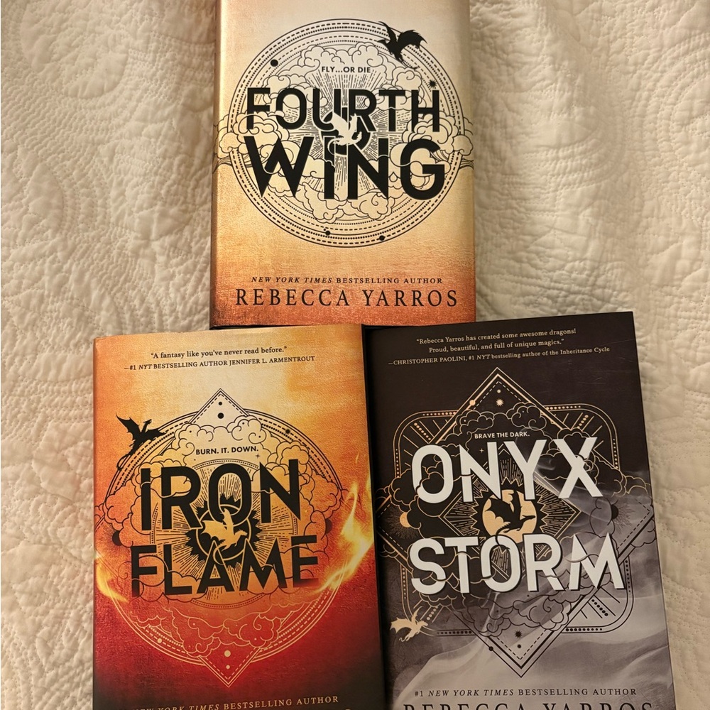 Fourth Wing, Iron Flame, Onyx Storm Book Set